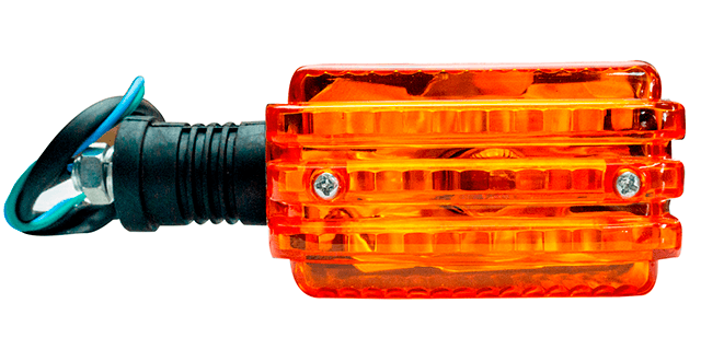 DIRECCIONAL YAMAHA RX 115-135 CROMADA DEL DER-TRAS IZQ NARANJA