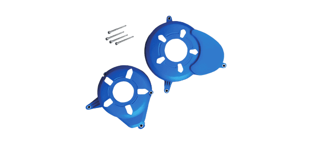 KIT PROTECTOR PLASTICO TAPA VOLANTE-TAPA CLUTCH  PULSAR NS 200 AZUL