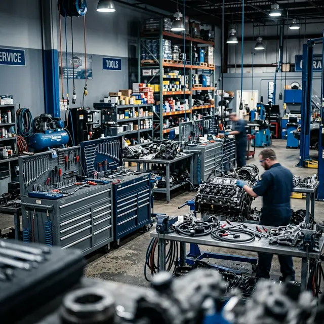 Planta de producción industrial de motopartes